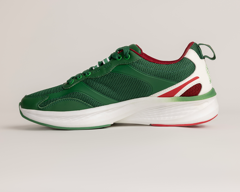 Tyrek Team Mexico Green and Red Mesh Sneaker - Image 3